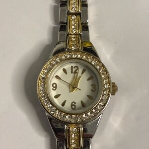 Elegant Gold and Silver Women's Watch